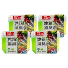 依必朗 簡單任務 冰箱消臭劑 綠茶+檸檬, 150g, 4個