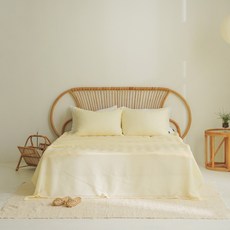 노컨셉 홀리데이 시어서커 여름 홑이불, 02 옐로우