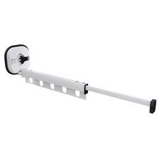 強力吸盤曬衣架, 1個, 白色