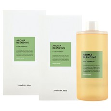 소소코 아로마 HGE 샴푸 그린허브, 2개, 350ml