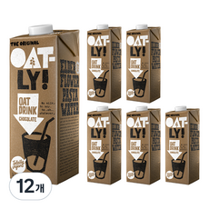 오틀리 오트 드링크 초콜릿맛, 12개, 1L