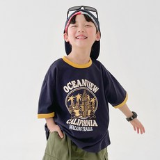 BerryCloset 男童透氣加州滾邊短袖T恤