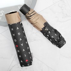 아가타 로고클래식 보더 슬림 수동 3단 우양산