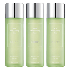 김정문알로에 모이스트 카밍 토너, 130ml, 3개