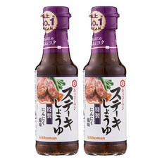 KIKKOMAN 龜甲萬 牛排醬油蒜味醬, 165g, 2個