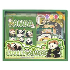 Hayeongine 熊貓日記裝飾套組 熊貓寶, 1套, 混合顏色