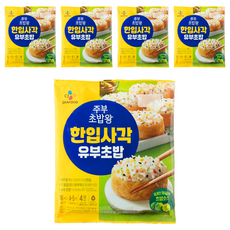 CJ씨푸드 한입사각유부초밥, 400g, 5개