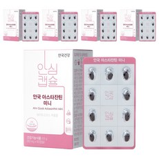 AG HEALTH 迷你蝦紅素, 60顆, 80mg, 5個