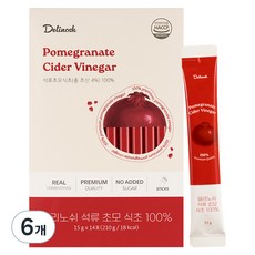 Delinosh 石榴醋母飲用醋條, 6個, 210ml