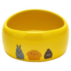 Canary 陶瓷 中碗-幼兔用 MB02 台灣產, 黃色, 1個