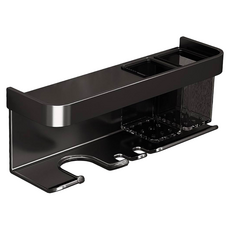 超級工廠 鋼琴烤漆吹風機架 太空鋁材質, 黑色, 1個