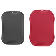 doble 不易留刀痕砧板組, 炭灰色, 紅色, 1個