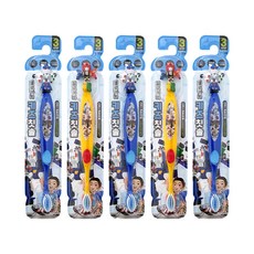 ATEX Hello Carbot衝鋒戰士公仔造型兒童牙刷 第3階段, 隨機顏色, 5個, 1入