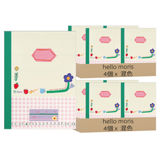 hello moris 野餐寬行筆記本 小學1~3年級, 混色, 8個