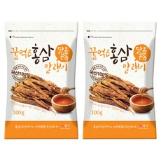 蜂蜜紅蔘條, 100g, 2包