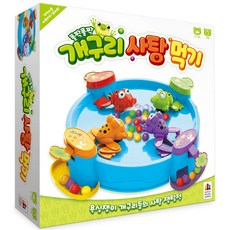 코리아보드게임즈 폴짝폴짝 개구리 사탕먹기, 1개, 혼합색상