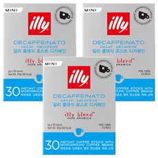 일리 클래식 로스트 디카페인 미니, 1g, 30개입, 3개