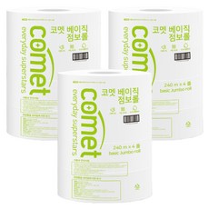 comet 基本款 2層 珍寶捲筒衛生紙 240m, 4捲, 3個