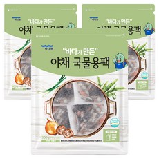 바다원 야채 국물용팩, 300g, 3개