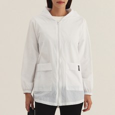 Elsso 女款寬鬆版型連帽拉鍊防風外套