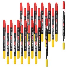 PENMAX 雙面電腦用簽字筆 紅色+黑色, 混色, 24個