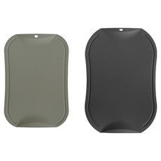 doble 韓國產專利防刮抗菌砧板, 卡其色 + 炭灰色