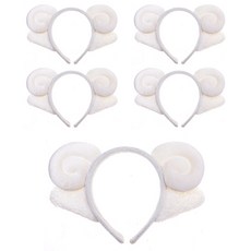 派對用品 羊造型髮箍 2號, 單一顏色, 5個