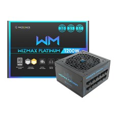 MiCRONiCS WIZMAX 80PLUS PLATINUM全模組ATX 3.0 PCIE5 1050W MWM1050PTF12F