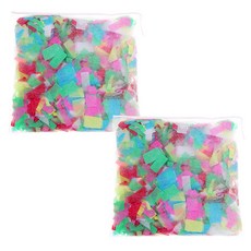 派對工具 活動用五彩紙屑 200g x 2入, 彩虹色, 2個