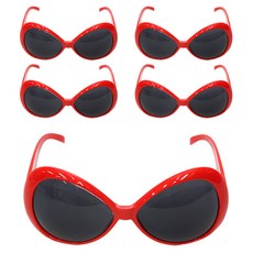 派對用品 蜻蜓派對眼鏡, 紅色, 5個