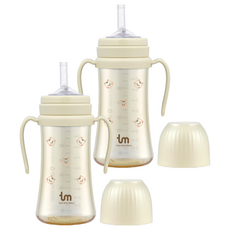 토비앤몰리 돗람이 PPSU 빨대컵, 280ml, 2개, 바닐라