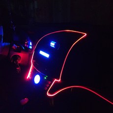 AUTO CREW 聲控彩虹RGB氛圍光纖氣氛燈 AC-L01 USB 5m, 混合色, 1個