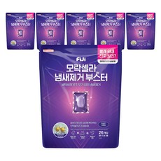피지 모락셀라 냄새제거 부스터 캡슐 뽀송한 코튼향, 26개입, 6개