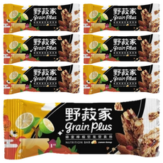 grain plus 野菽家 蜂蜜檸檬堅果營養棒, 獨立包裝方便攜帶, 210g, 1盒