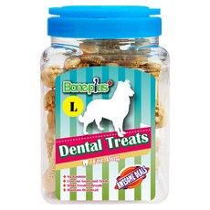 Boneplus 動能雙頭潔牙骨桶裝 L, 牛奶, 700g, 1罐
