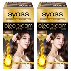 사이오스 올레오 새치커버 염모제, 3N로얄브라운, 2개