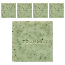 톤28 얼굴 씻을거리 S4 티트리 로즈분말 클렌징 비누, 100g, 5개입