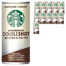 스타벅스 더블샷 에스프레소&크림 커피, 12개, 200ml
