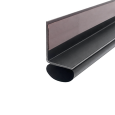 Changteumi 上下擋風條 L型自黏式 縫隙擋條 門窗擋風條 大型 黑色, 1個