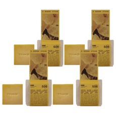톤28 얼굴 씻을거리 비누 S8 유황+소금+피마자 오일, 100g, 4개