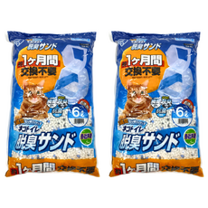 IRIS OHYAMA 愛麗思歐雅瑪 一週間除臭貓砂, 6L, 2袋