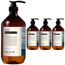나드 리프레쉬 퍼퓸드 샴푸 베이비파우더향, 1L, 4개