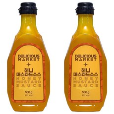 딜리셔스마켓 허니머스타드소스, 500g, 2개