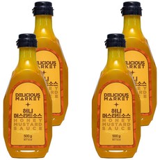 딜리셔스마켓 허니머스타드소스, 500g, 4개