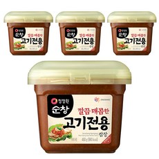 청정원순창 깔끔 매콤한 고기전용 쌈장, 450g, 4개