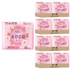 康乃馨 香草花園護墊 洋甘菊, 15cm, 32片, 8包