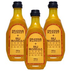 DELICIOUS MARKET 蜂蜜芥末醬, 500g, 3個