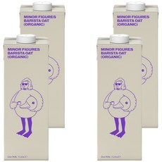 MINOR FIGURES 小人物 濃厚版燕麥奶 咖啡師,1L,4瓶