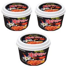 SAMYANG 三養 碗裝火辣雞肉風味辣炒年糕 原味, 185g, 3入