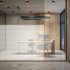 접착식 사생활보호 자외선차단 포브 창문시트지 POV88011, 스트라이프 화이트